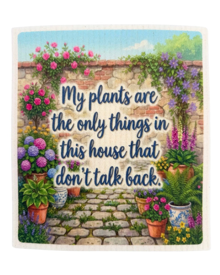 Plant Lover Sayings - Set of 3 - Swedish Dishcloths