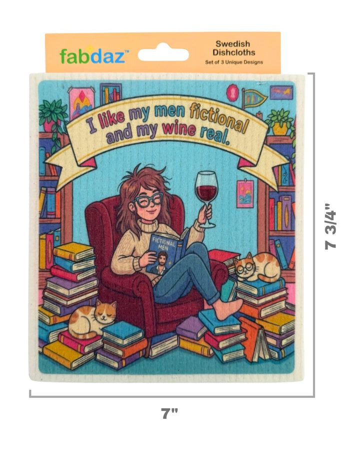 Romantasy Book Lover - Set of 3 - Swedish Dishcloths