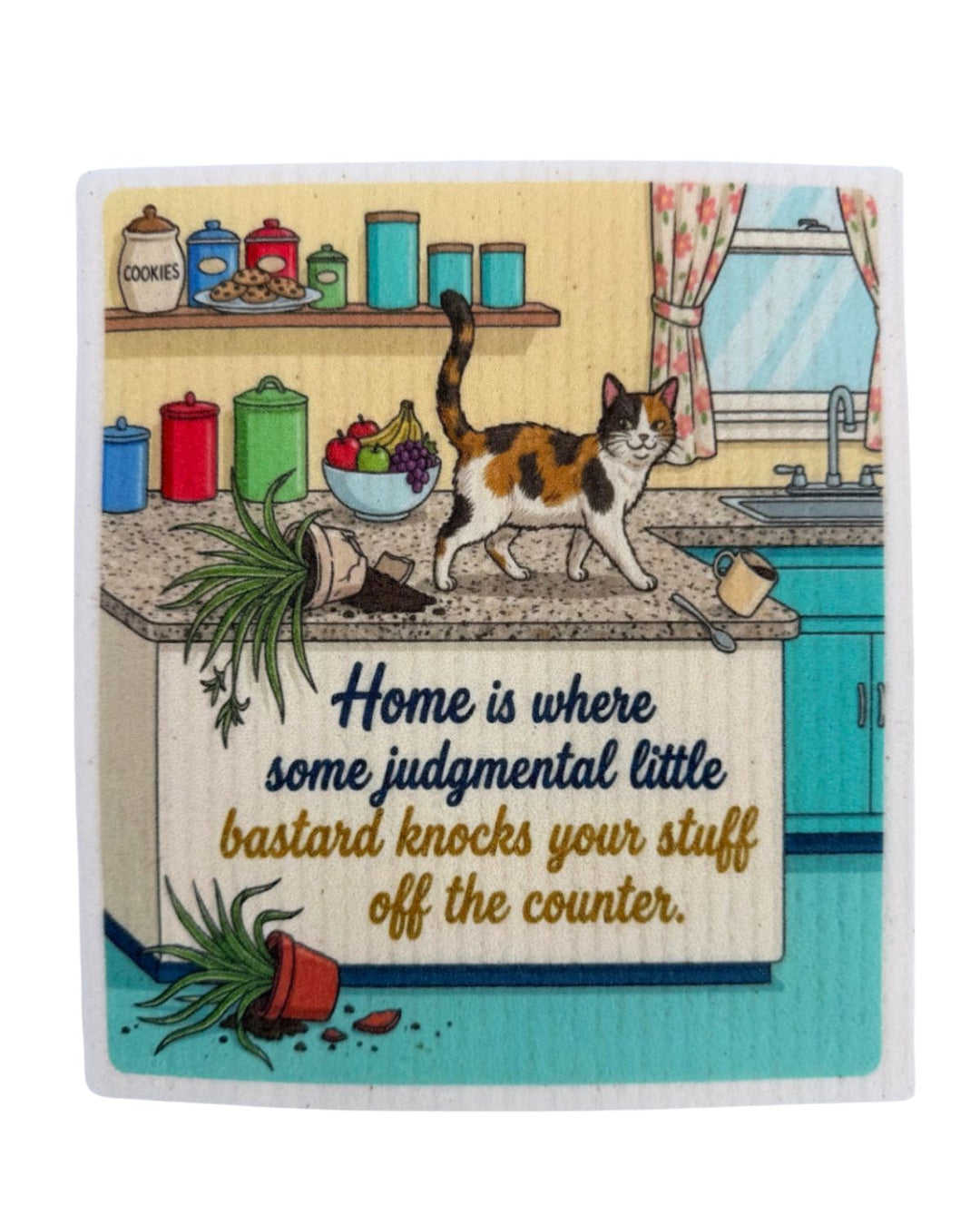 Sassy Cats - Set of 3 - Swedish Dishcloths