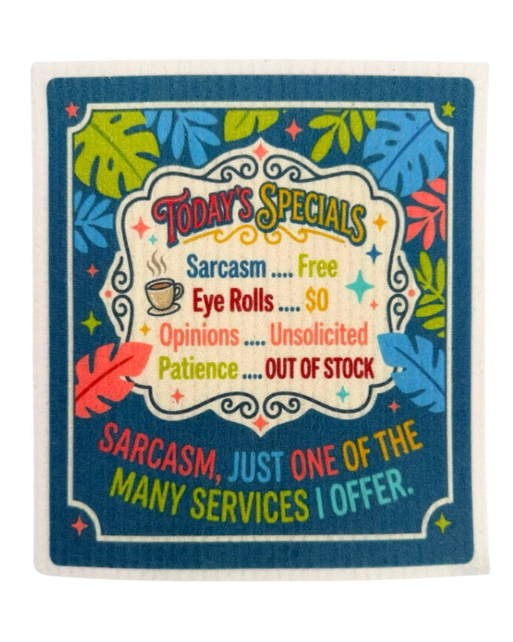 Silly Sayings - Set of 3 - Swedish Dishcloths