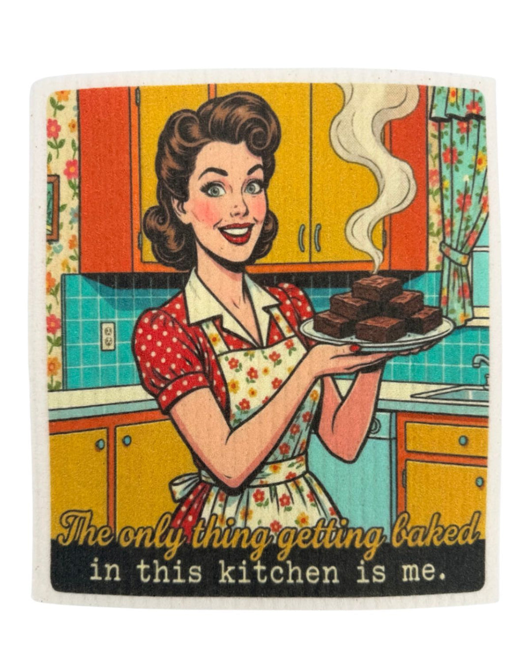 Cooking Retro Wife - Set of 3 - Swedish Dishcloths