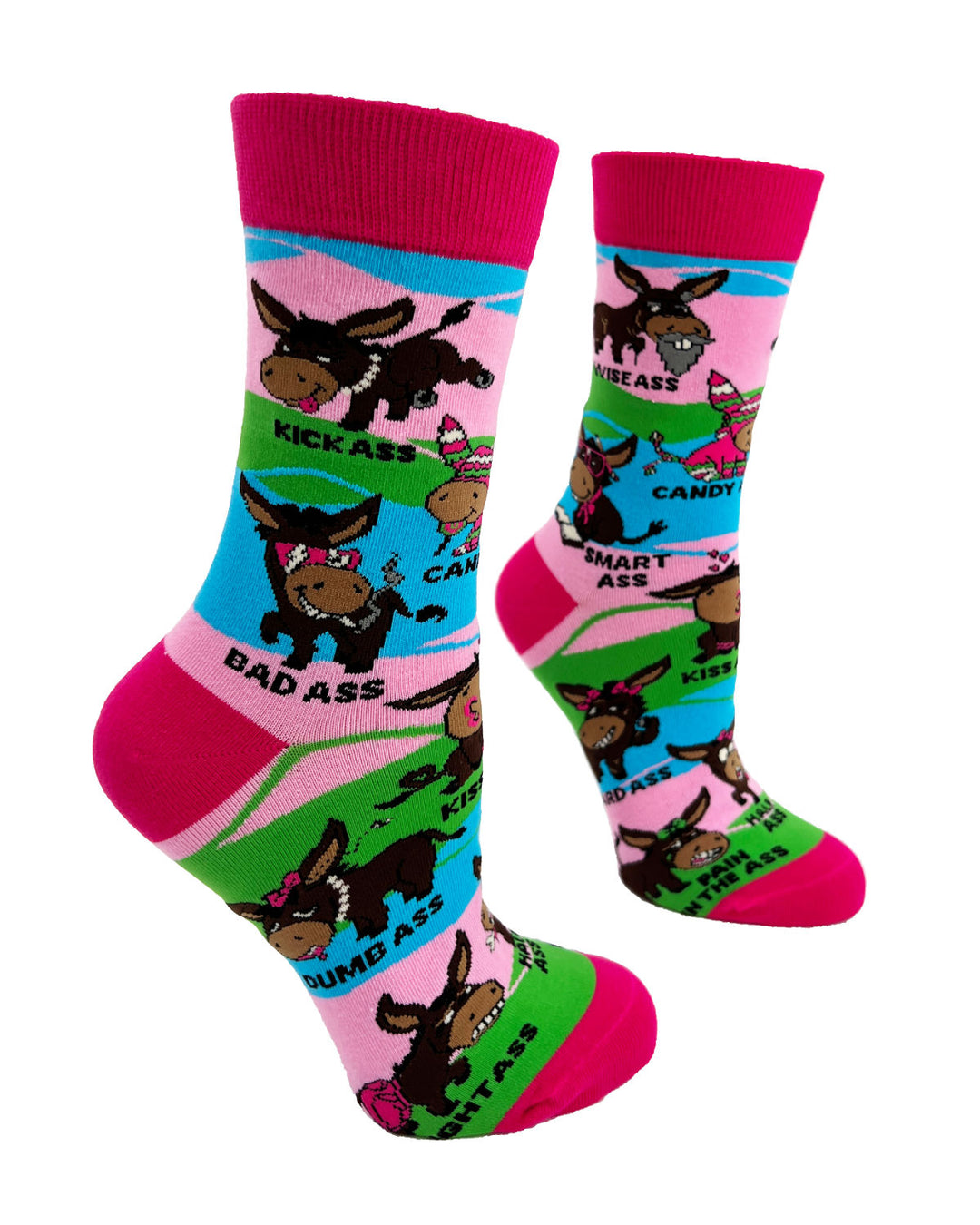 Asses - Smart, Dumb, Kick, Bad, Tight, Wise, Etc - Women's Crew Socks