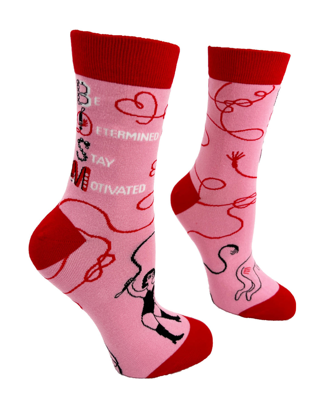 BDSM - Be Determined Stay Motivated - Women's Crew Socks