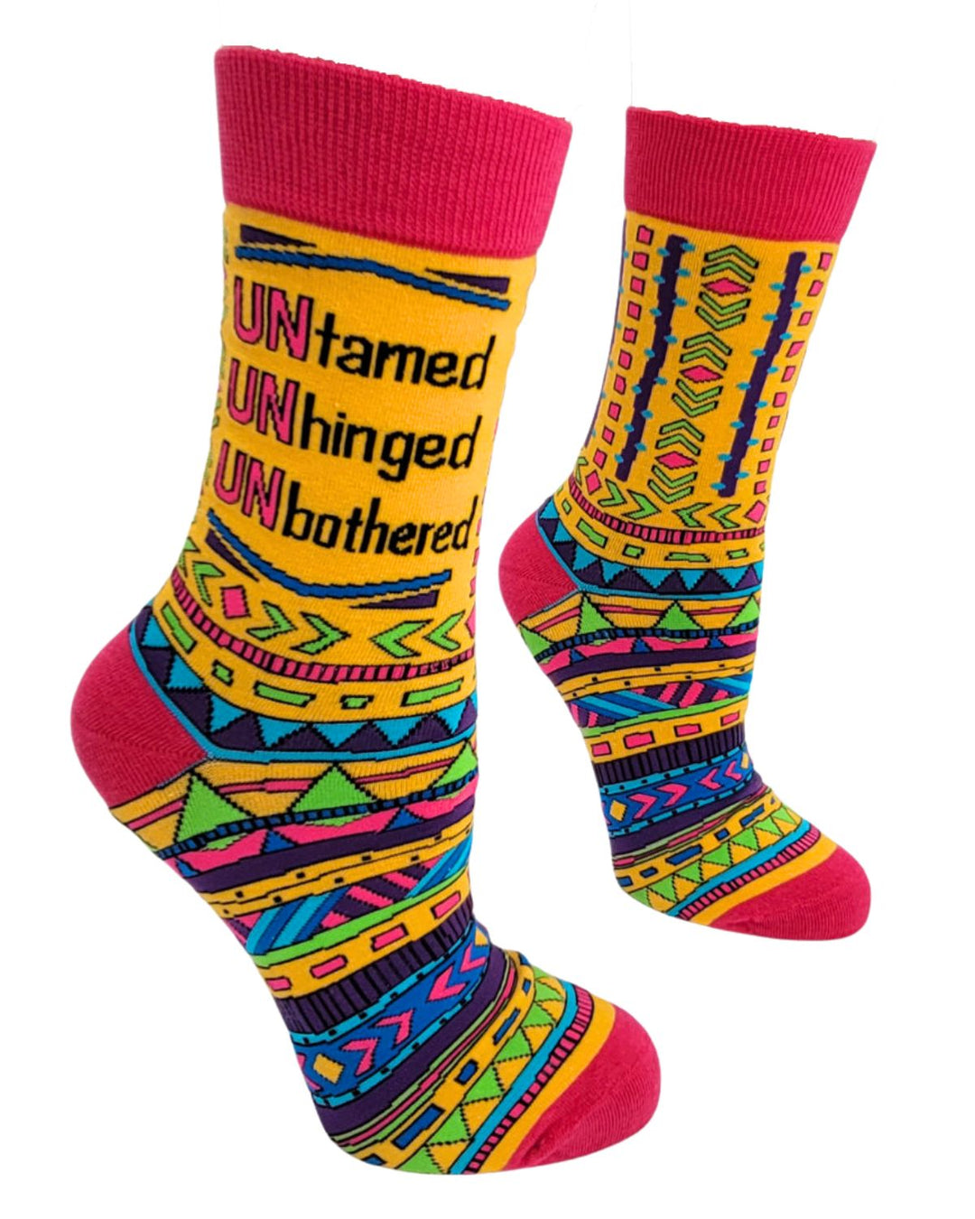 Untamed Unhinged Unbothered Women's Crew Socks