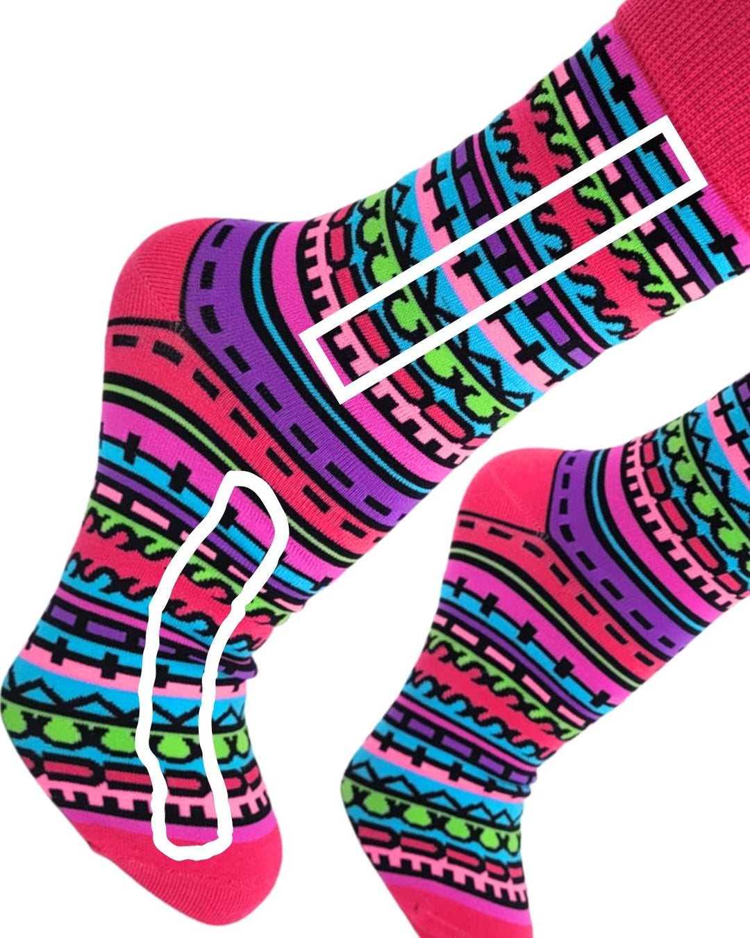 Fuck This Shit - Sideways Secret Message - Women's Crew Socks