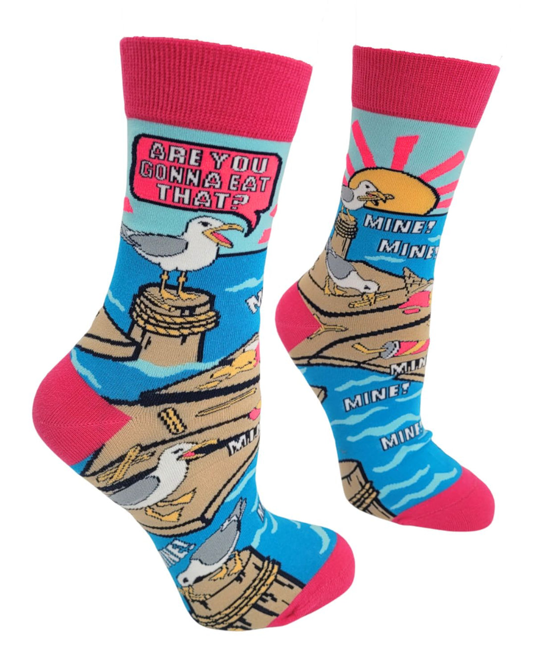 Are You Gonna Eat That Seagulls Women's Crew Socks