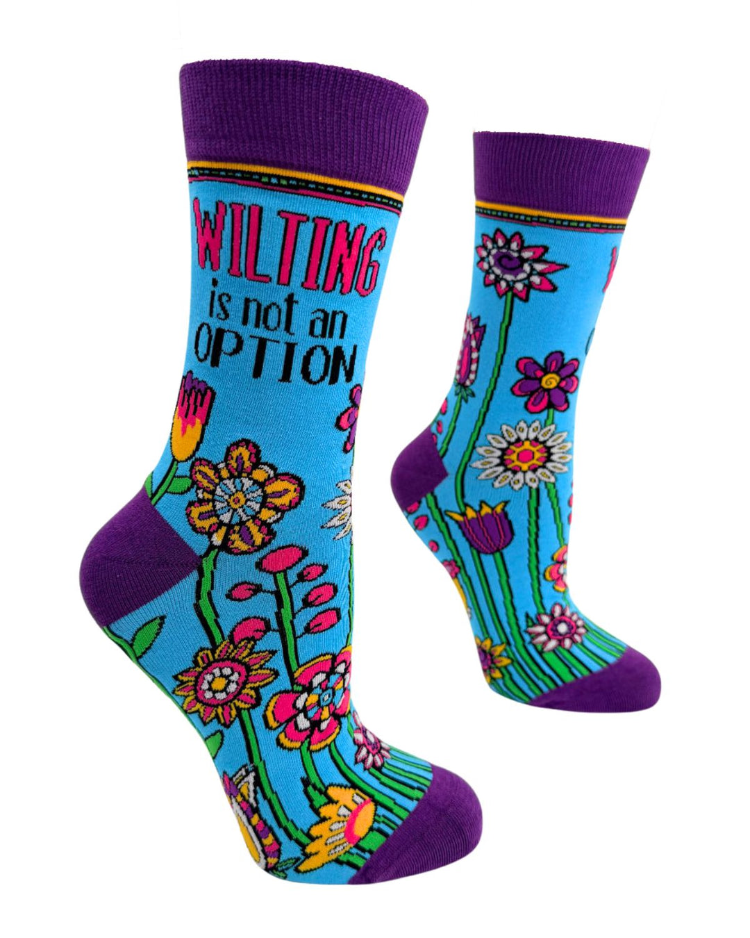 Wilting is Not an Option Women's Crew Socks