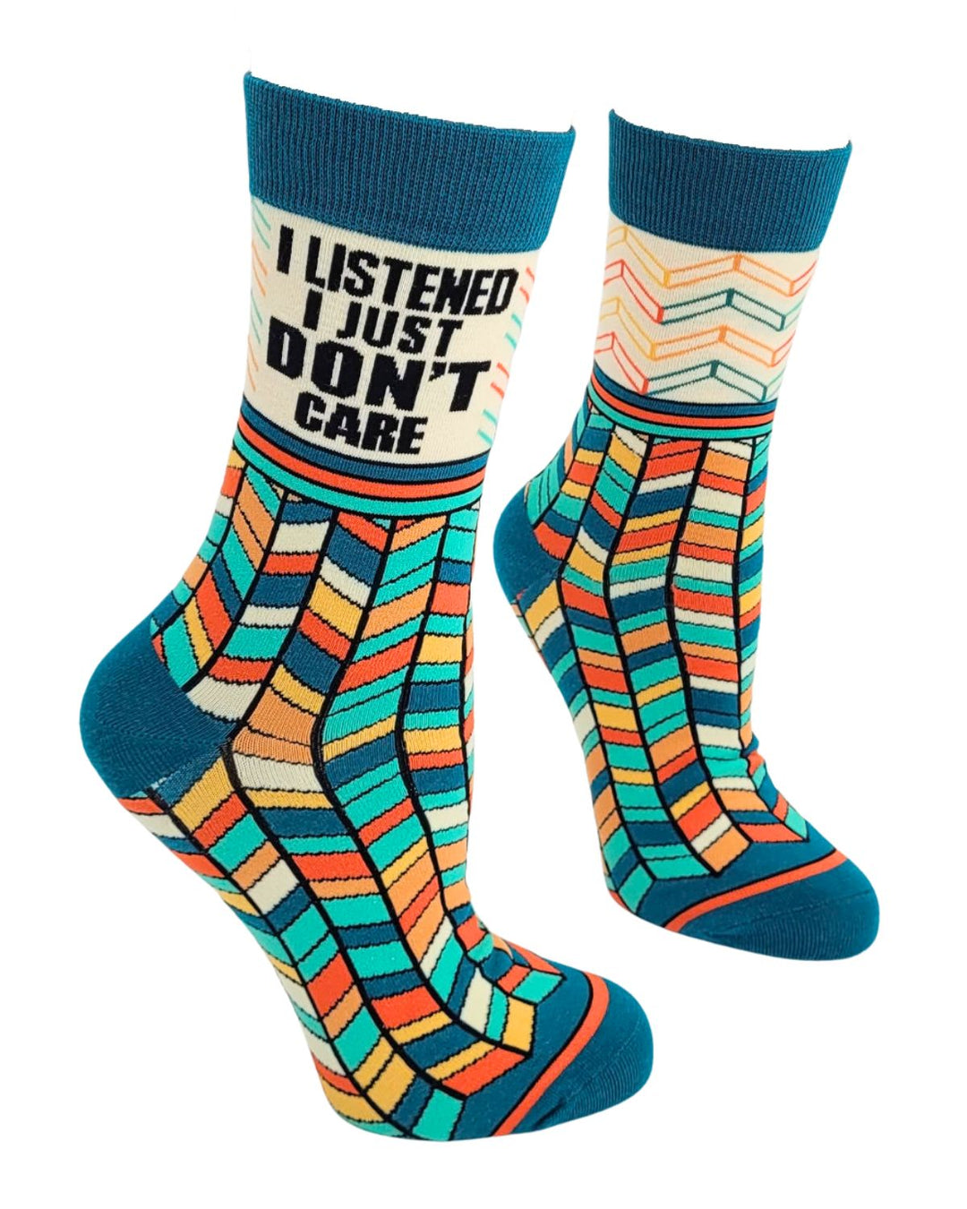 I Listened I Just Don't Care Women's Crew Socks