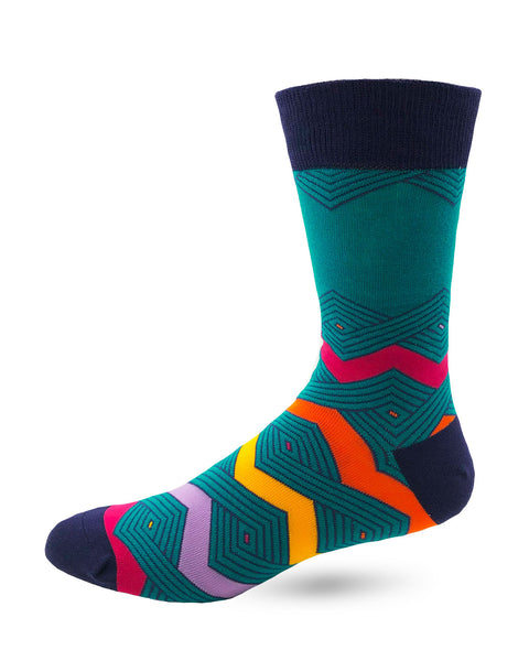 Retro Color Men's Novelty Socks