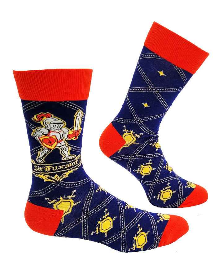 Sir Fuxalot Men's Novelty Crew Socks