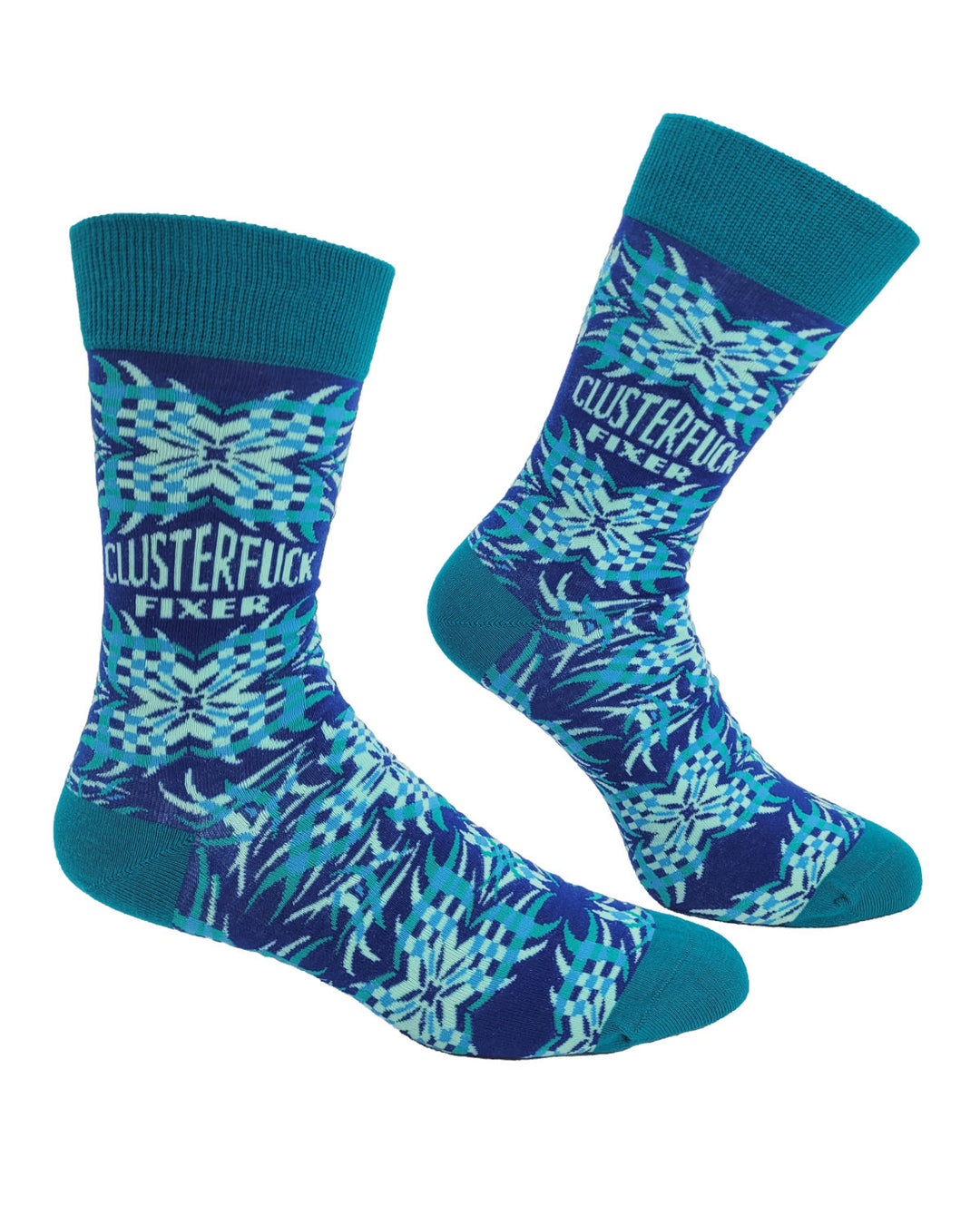 Clusterfuck Fixer Funny Men's Novelty Crew Socks