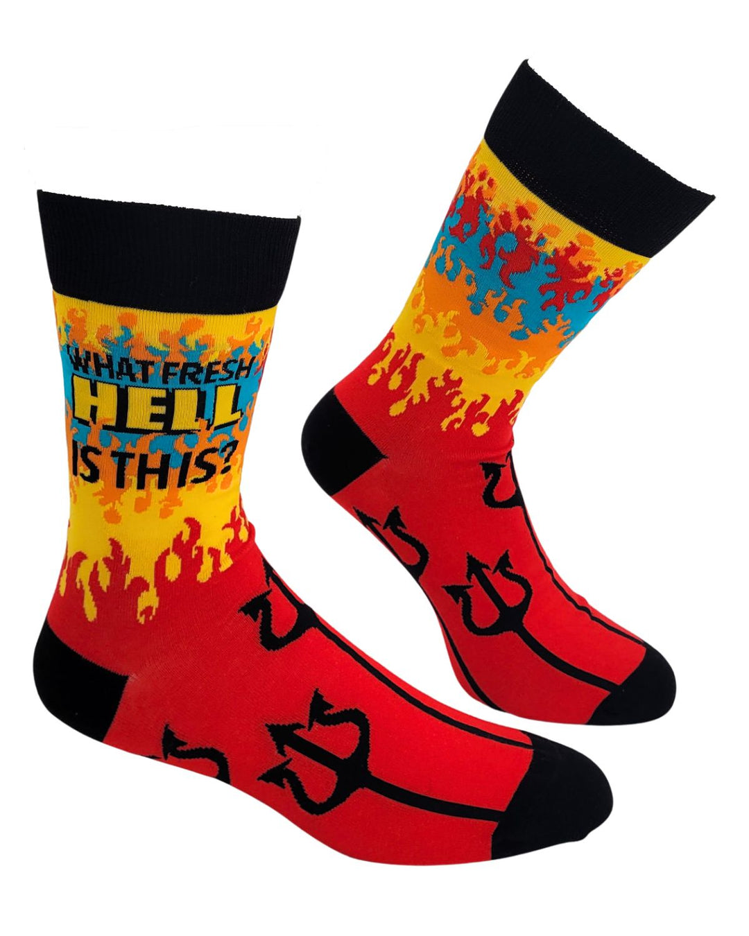 What Fresh Hell Is This? Men's Novelty Crew Socks