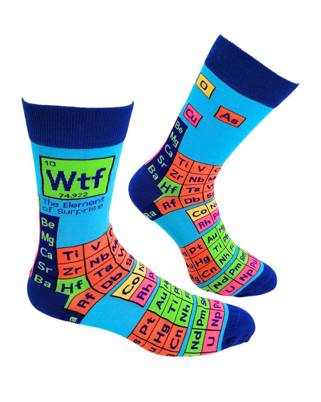 WTF The Element of Surprise Men's Novelty Crew Socks