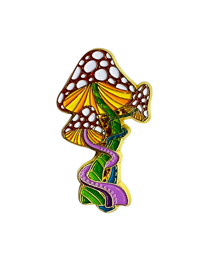 Trippy Mushrooms Soft Enamel Pin