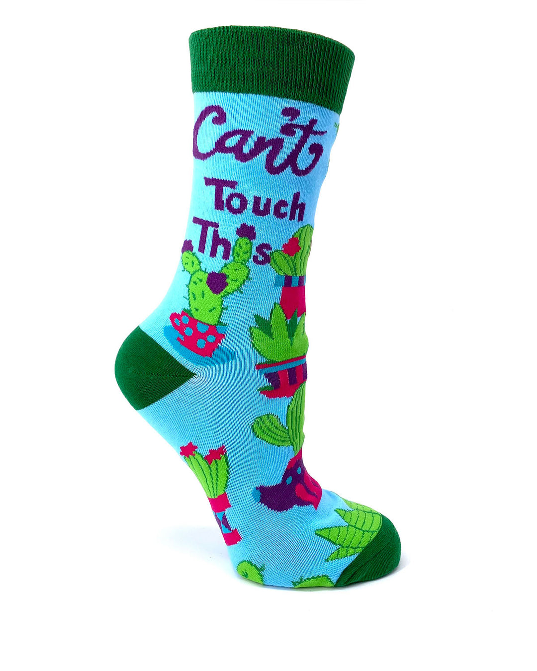Cute funny cactus crew socks for Women
