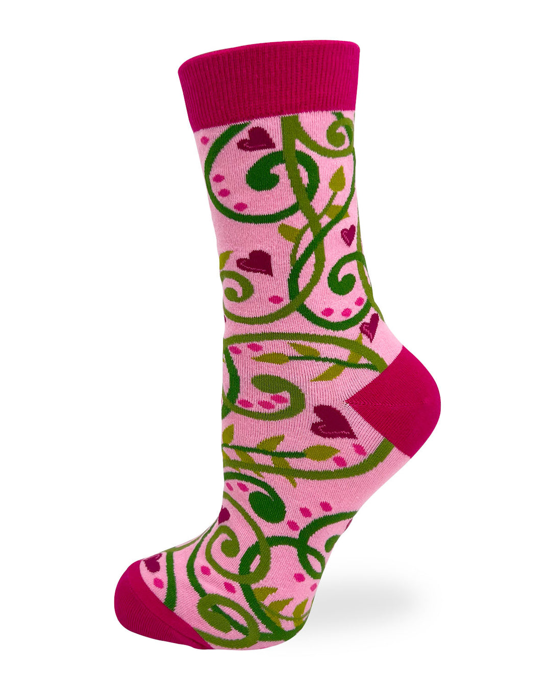 Count Your Blessings Women's Crew Socks in Pink