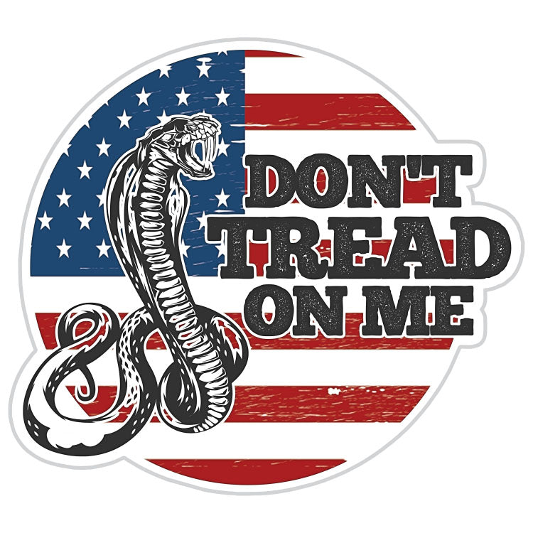 Don't Tread On Me American Flag Sticker