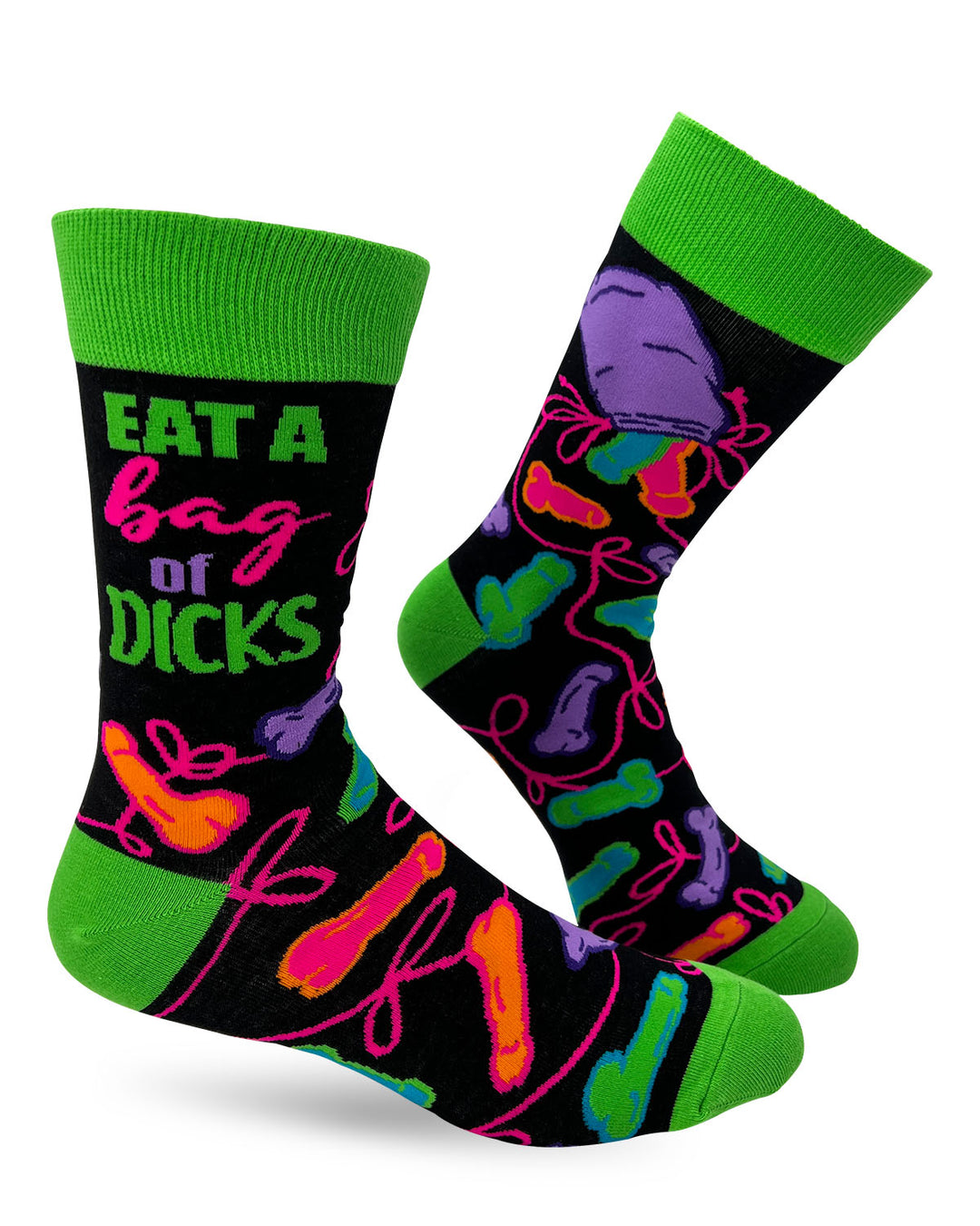 Eat A Bag Of Dicks Men's Novelty Crew Socks