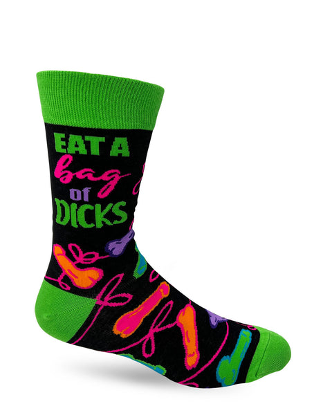 Eat A Bag Of Dicks Men's Novelty Crew Socks