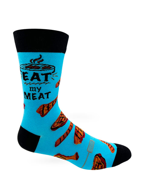 Eat My Meat Men's Novelty Crew Socks