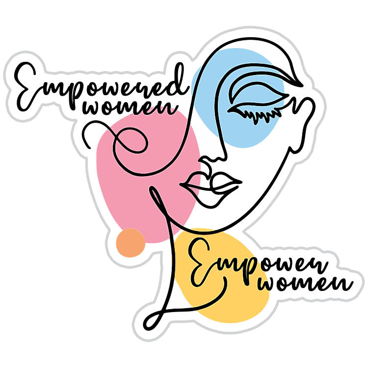 Empowered Women Empower Women Face Sticker