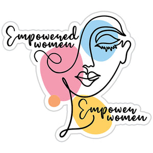 Empowered Women Empower Women Face Sticker