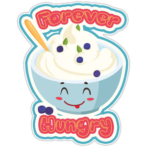 Forever Hungry Frozen Yogurt Sticker