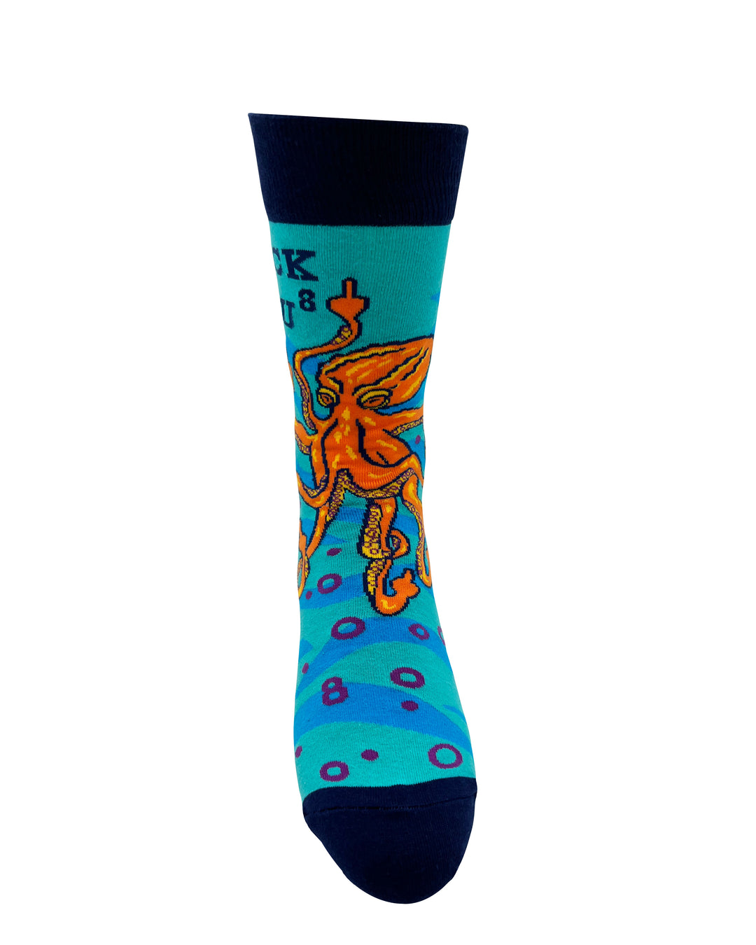 Fuck You To The Eight Men's Novelty Crew Socks