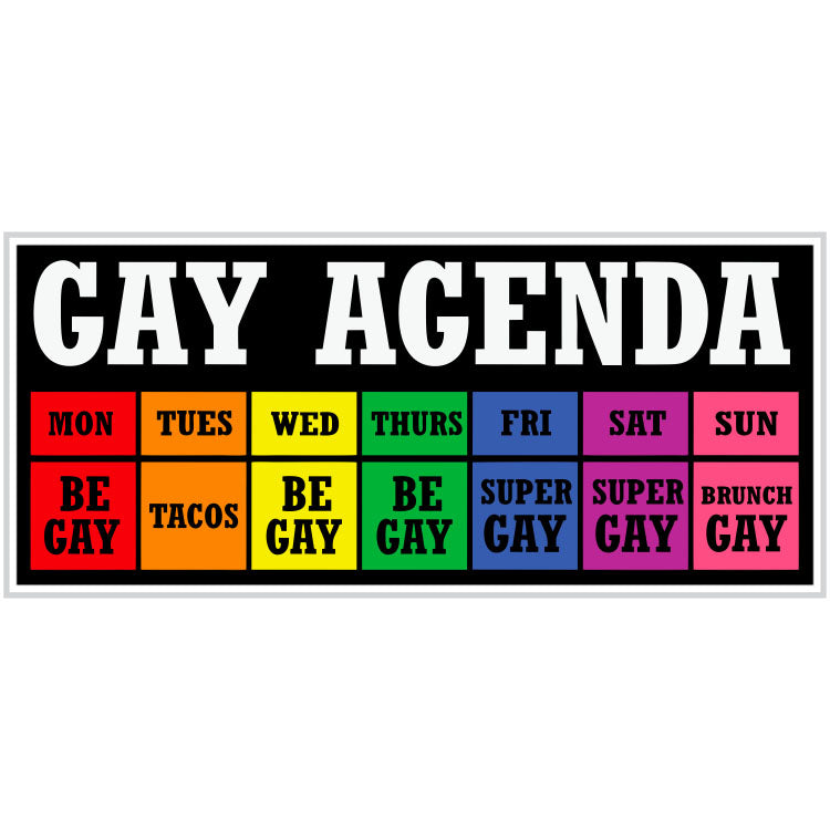 Gay Agenda Sticker 