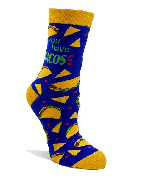 Ladies Socks with Tacos