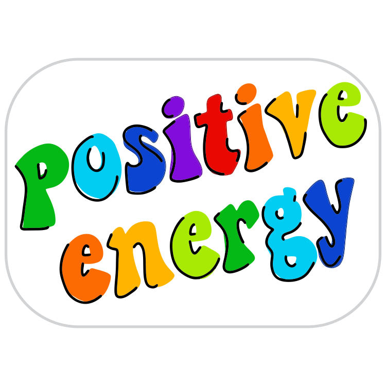 Groovy Positive Energy Rainbow Sticker