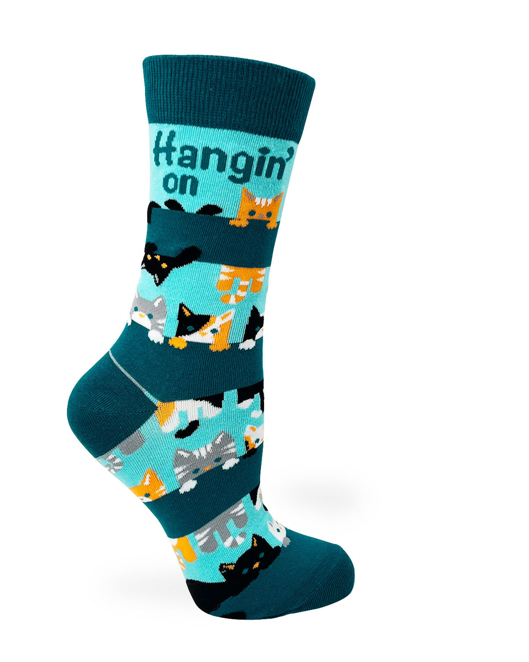 funny women's socks with cats