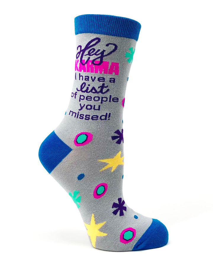 Funny Karma Women's Novelty Socks