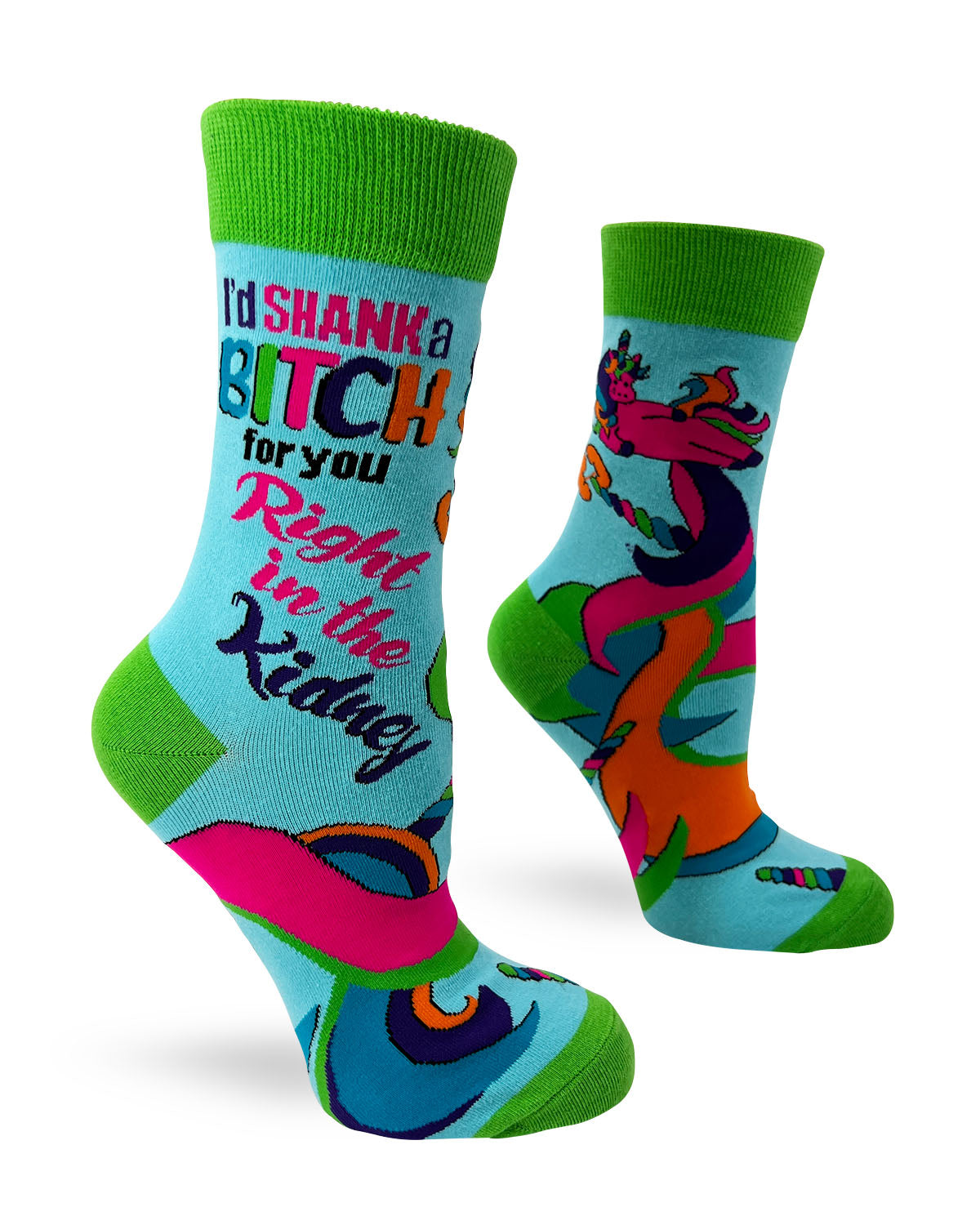 I'd Shank a Bitch for You Right in The Kidney Ladies' Crew Socks