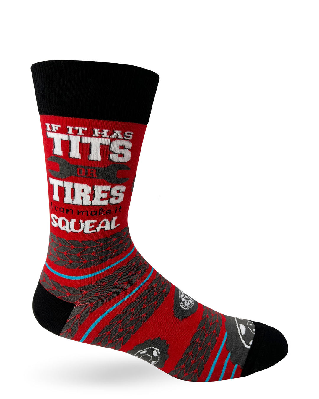 If It Has Tits Or Tires I Can Make It Squeal Men's Novelty Crew Socks