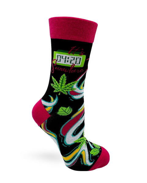 It's 4:20 Somewhere Women's Novelty Crew Socks
