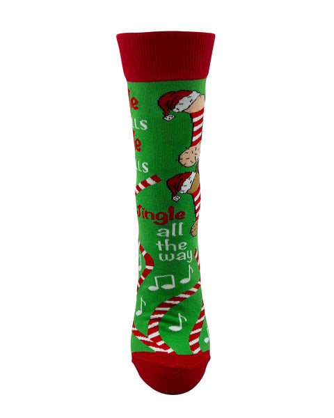 Jingle Balls and Festive Dicks Sassy Ladies Novelty Socks