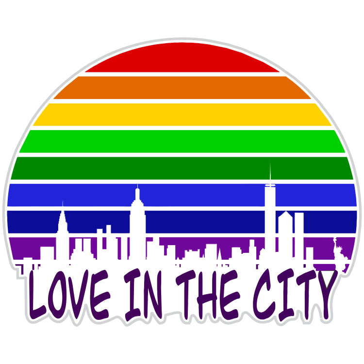 Love In The City Gay Pride Sticker