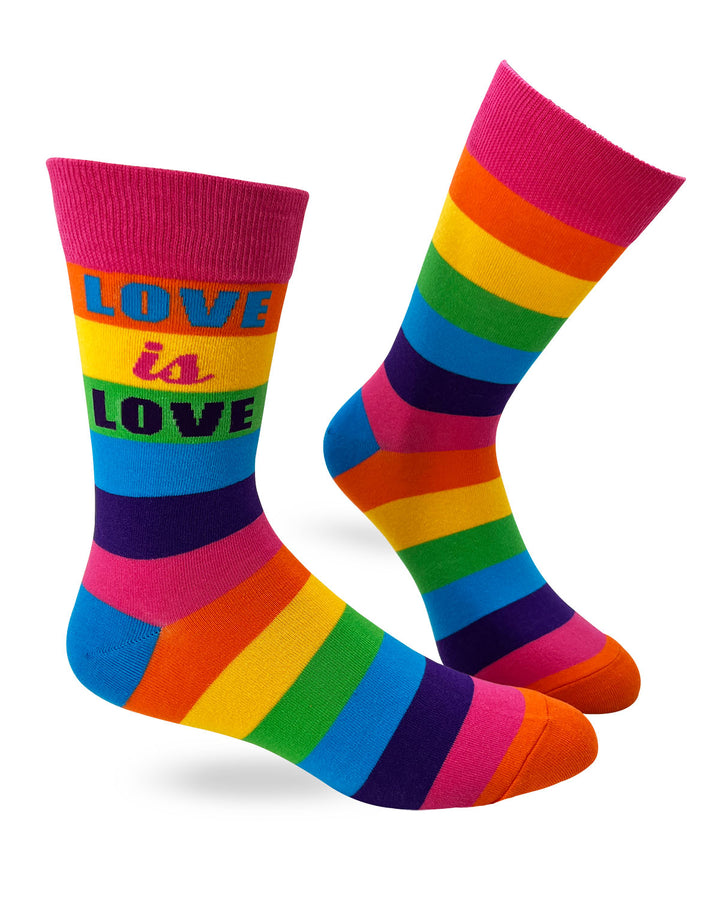 Love is Love Men's Novelty Crew Socks