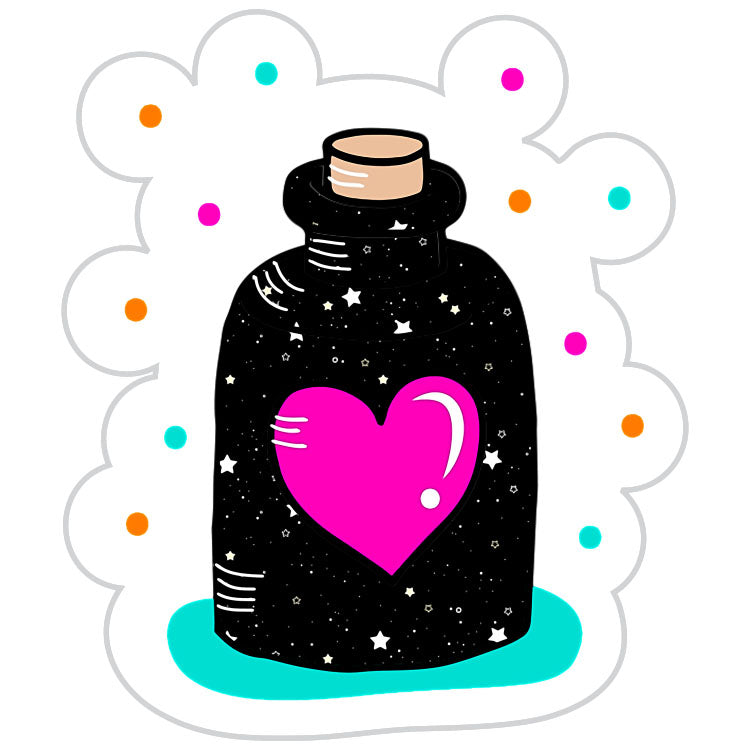 Bright Magical Potion Bottle Sticker