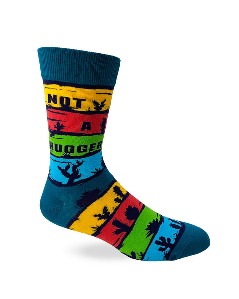 Men's Novelty Crew Socks Featuring Cactuses