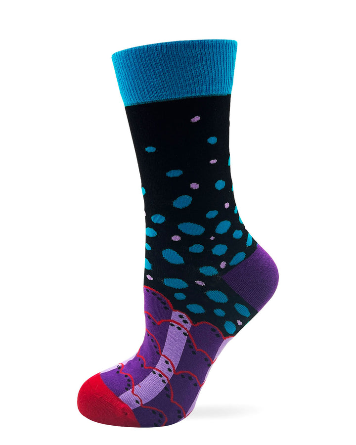 Peace Out Frog Ladie' Novelty Crew Socks