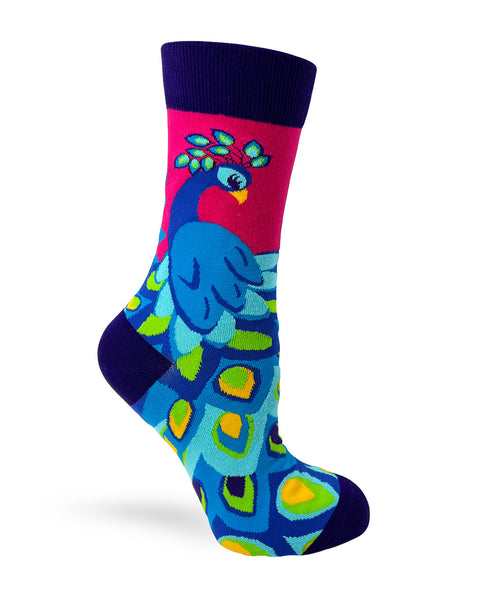 Peacock Women's Crew Socks 