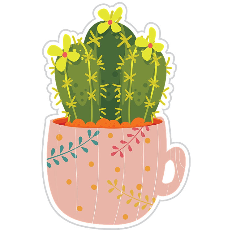 Peanut Cactus In A Coffee Cup Sticker