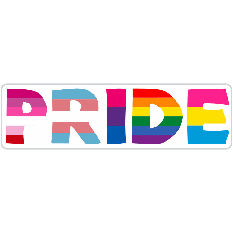Rainbow Pride Rectangle Sticker