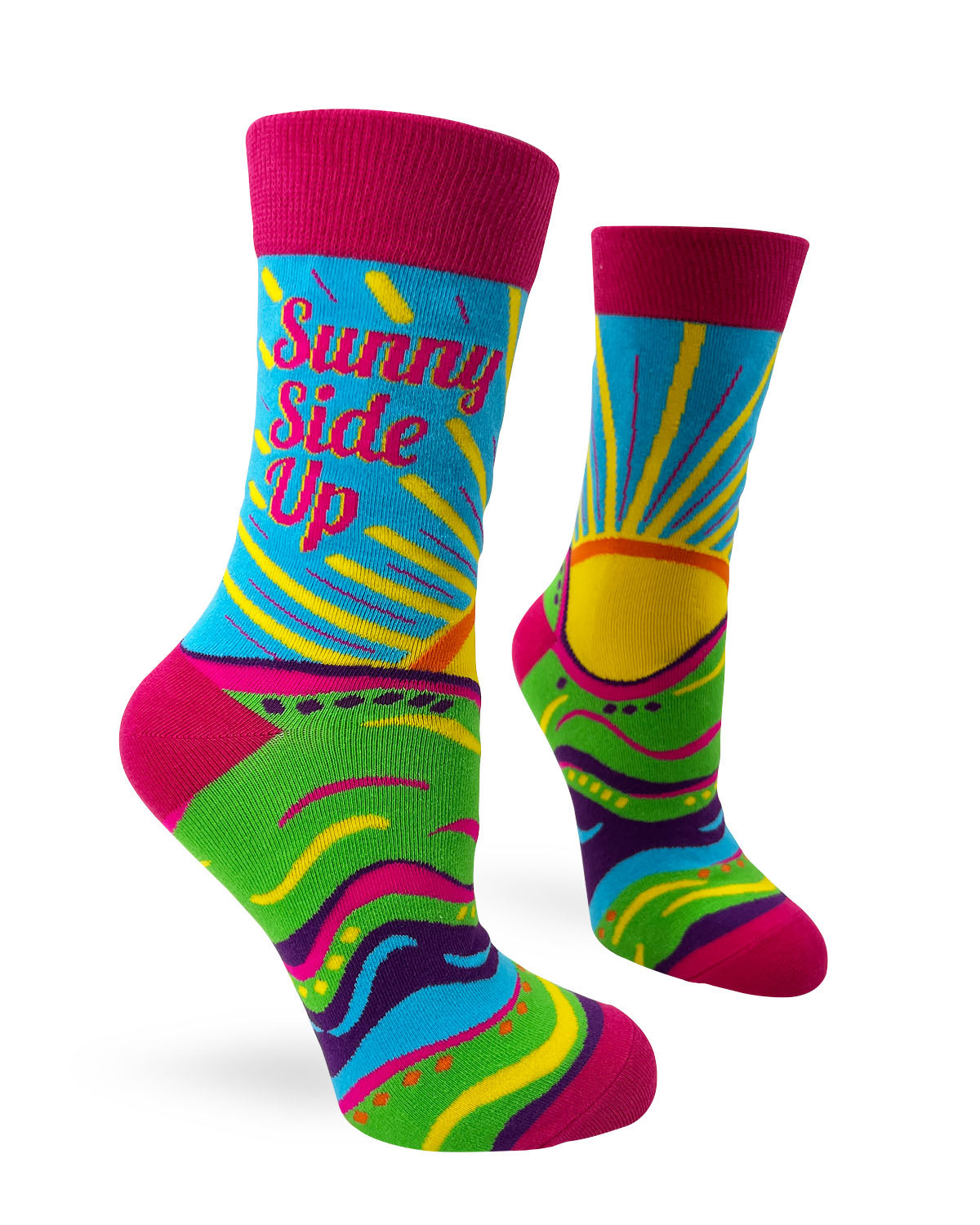 Sunny Side Up Women's Novelty Crew Socks