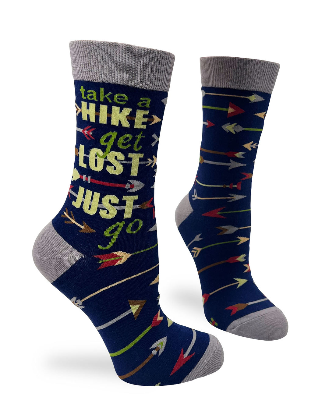 Take a Hike, Get Lost, Just Go Women's Crew Socks