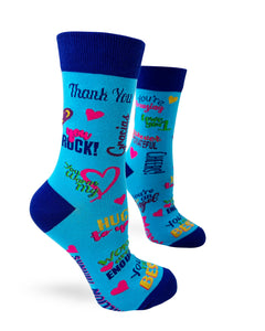 Thank You Gift Women's Novelty Crew Socks