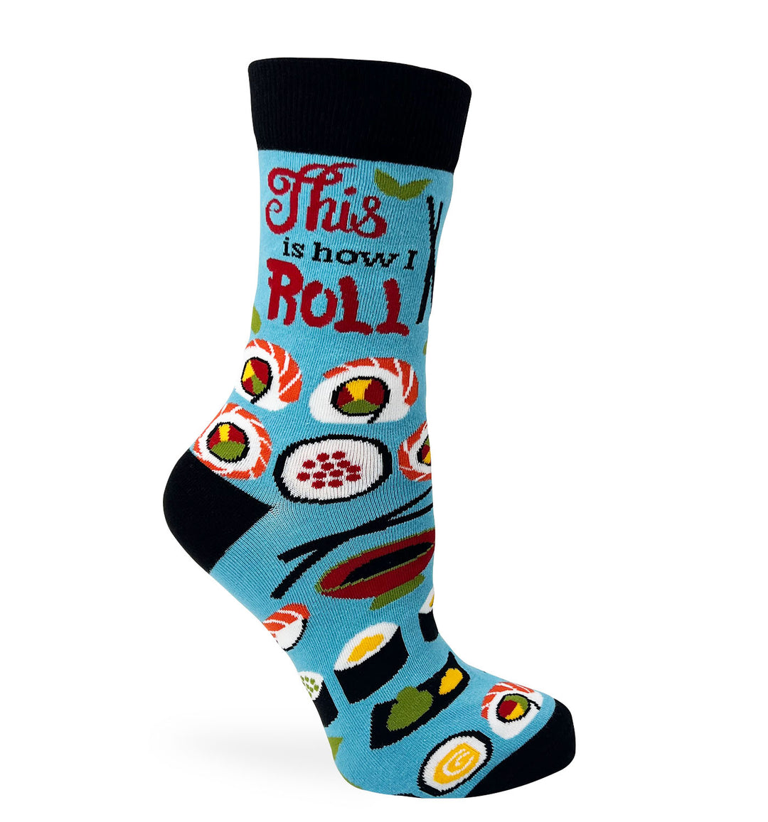 Funny novelty sushi socks for women