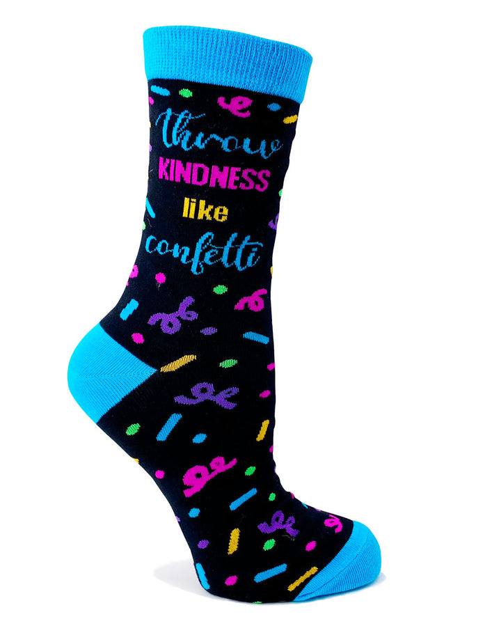 Throw Kindness Like Confetti Women's Crew Socks